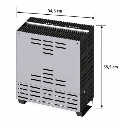 Imagem de Kit Sauna Seca 15Kw Residencial + Quadro Digital - Sodramar