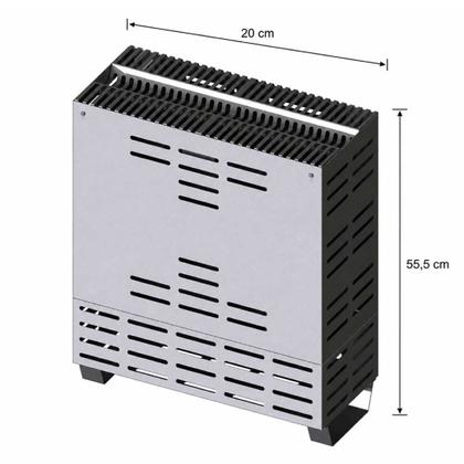 Imagem de Kit Sauna Seca 7,5Kw Residencial + Quadro Digital - Sodramar