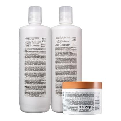 Imagem de Kit Schwarzkopf Bc Time Restore Q10 - Shampoo 1L + Condicionador 1L + Máscara 500g