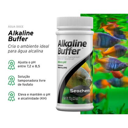 Imagem de Kit Seachem Alkaline Buffer 70g e Acid Buffer 70g para Regular pH