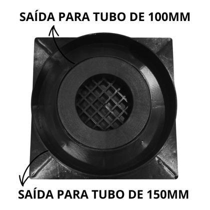 Imagem de Kit Seca Box Linear 5x80 + Ralo 15x15 Inox 2 em 1 Invisível Oculto Base Preto Banheiro