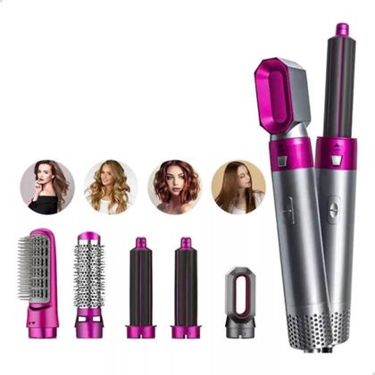 Imagem de Kit Secador Cabelo 5 Em 1 Estilizador Elétrico 220V: Looks