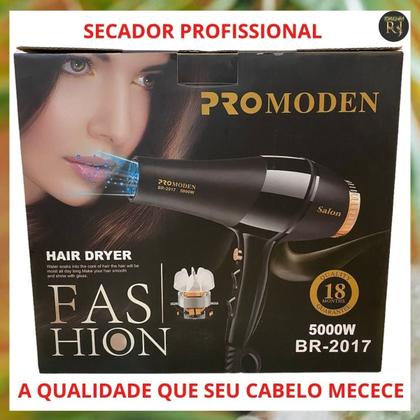 Imagem de Kit Secador De Cabelo Promoden E Escova Alisadora Secadora