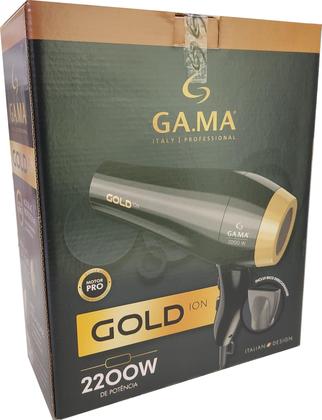 Imagem de Kit - secador gama gold ion 2200w 127v + escova proart metallic pro amarela 15mm epm13