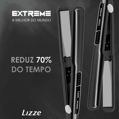 Imagem de Kit Secador Profissional Lizze Extreme 2400W 127V E Prancha Profissional Lizze Extreme 250C 127V