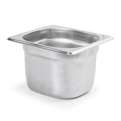 Imagem de Kit Seis Cubas Gastronomica Padrão Gn 1/6 150mm Inox sem Alça Com tampa Weck