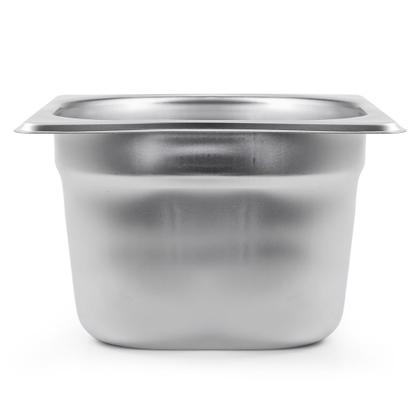 Imagem de Kit Seis Cubas Gastronomica Padrão Gn 1/6 150mm Inox sem Alça Com tampa Weck