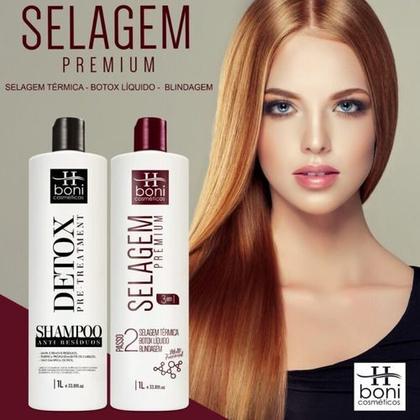 Imagem de Kit Selagem Hboni 3x1 (selagem, Blindagem, Botóx)