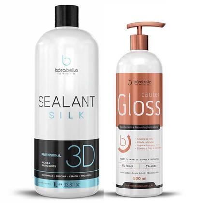 Imagem de Kit Selagem Sealant Slik 3D 1L + Cauter Gloss 500ml Bórabella