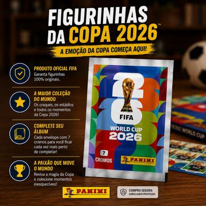 Imagem de Kit Seleção 12 Envelopes de Figurinhas Oficial Panini - Copa do Mundo Fifa 2026