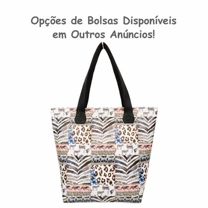 Imagem de Kit Selva Feminino Animal Print com Bolsa, Necessaire e Chinelo, Magicc