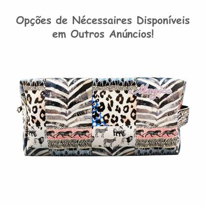 Imagem de Kit Selva Feminino Animal Print com Bolsa, Necessaire e Chinelo, Magicc