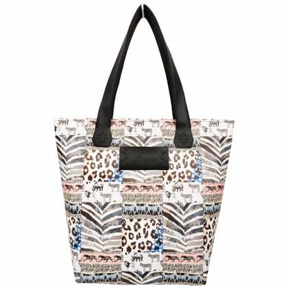 Imagem de Kit Selva Feminino Animal Print com Bolsa, Necessaire e Chinelo, Magicc