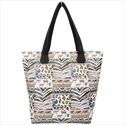 Imagem de Kit Selva Feminino Animal Print com Bolsa, Necessaire e Chinelo, Magicc