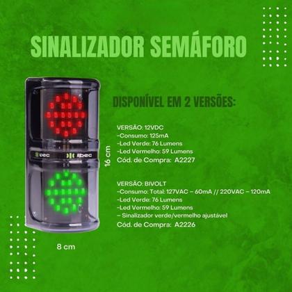 Imagem de Kit Semaforo + Controlador 2 Niveis Bivolt + Sensor Ipec