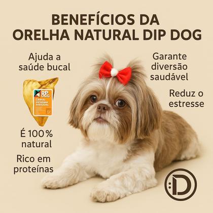 Imagem de Kit  Semanal  7 Orelhas Bovina Natural Dip Dog