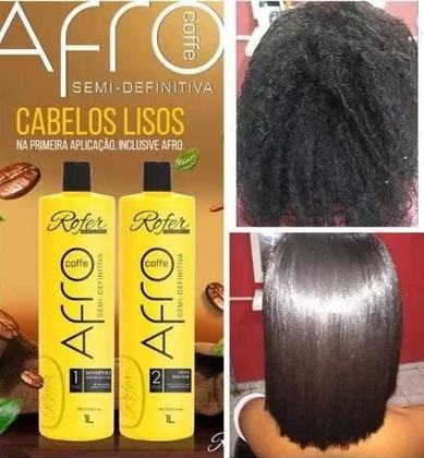 Imagem de Kit semi definitiva afro coffe rofer 2x1l