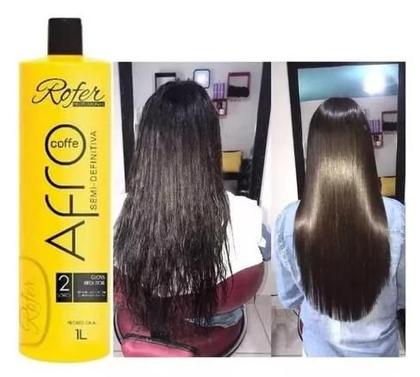 Imagem de Kit semi definitiva afro coffe rofer 2x1l