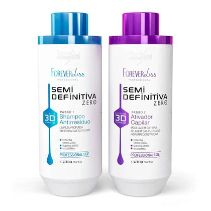 Imagem de Kit Semi Definitiva Forever Liss Original 1 Litro + Cumbuca