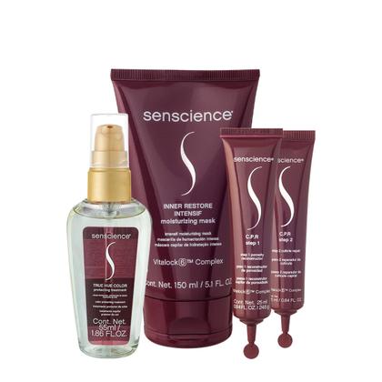 Imagem de Kit Senscience Inner Restore Intensif Máscara True Hue Óleo e C.P.R (3 produtos)