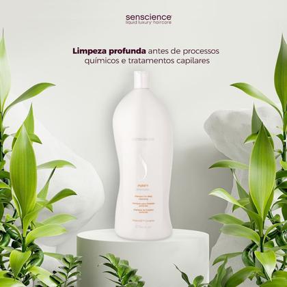 Imagem de Kit Senscience Purify Shampoo 1L Inner Restore Máscara e C.P.R. (3 produtos)