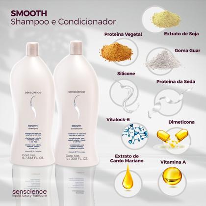 Imagem de Kit Senscience Smooth Inner Salon Total (3 produtos)