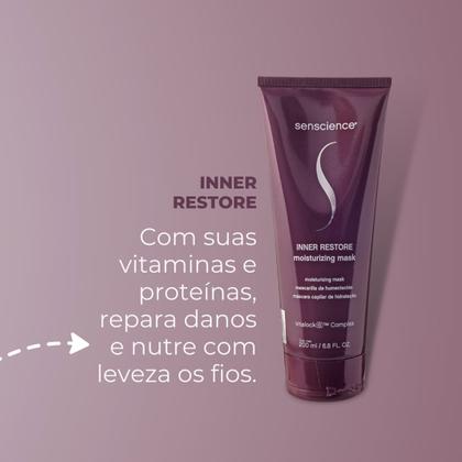 Imagem de Kit Senscience True Hue Inner Moisture Home Care Leave-in 150 (4 produtos)