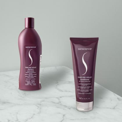 Imagem de Kit Senscience True Hue Violet Inner Restore Duo Máscara (3 produtos)