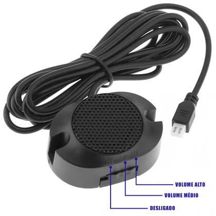 Imagem de Kit Sensores Dianteiros Prata Fiat Novo Uno 2011 2012 2013 2014 Estacionamento Frontais Frente Buzzer 4 Pontos