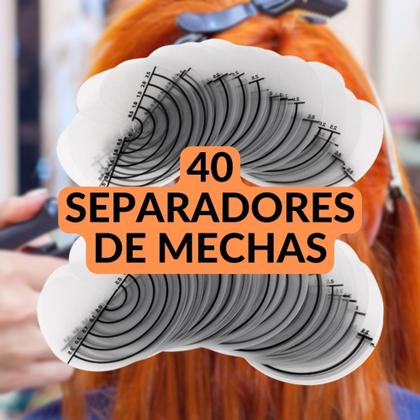 Imagem de Kit Separador De Mechas Para Aplicação De Mega Hair MegaLocks Salão De Beleza