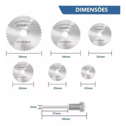 Imagem de Kit Serra Circular para Corte de Madeira e PVC