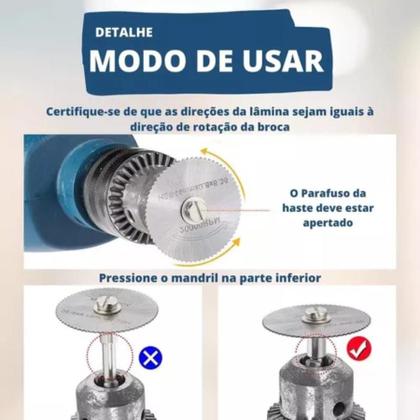 Imagem de Kit Serra Circular para Corte de Madeira e PVC