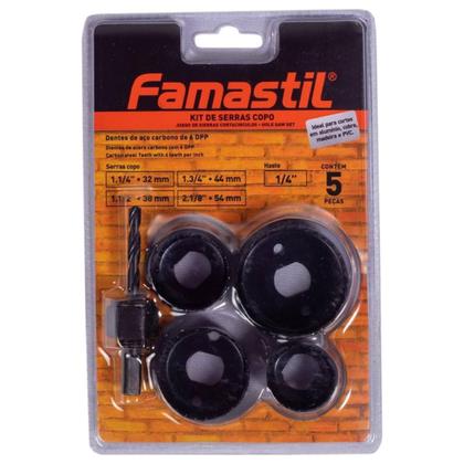 Imagem de Kit Serra Copo 5 Peças com Haste Famastil