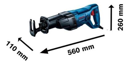 Imagem de Kit Serra Sabre Profissional Gsa 120 Bosch E 3 Lâminas Osso 127v