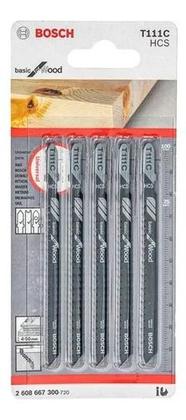 Imagem de Kit Serra Tico Tico Profissional Bosch Gst 680 6 Lâminas 110v