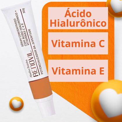 Imagem de Kit Sérum Renovil Juventude 30g + Sérum Renovil Botox Olhos e Lábios 15ml