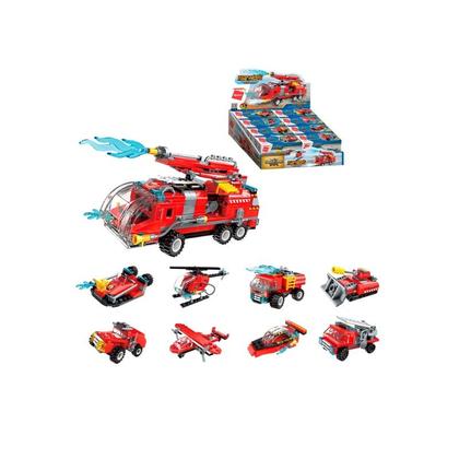 Imagem de Kit Set Trans Collector Super Caminhão Bombeiro 8 em 1 - 1805