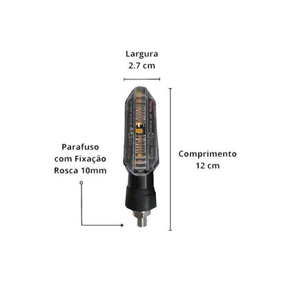 Imagem de Kit Seta para Moto BMW F 800 Pisca Led Universal P53 12V Esportivo 2013 2014 2015 2016 2017 2018 2019 2020 2021