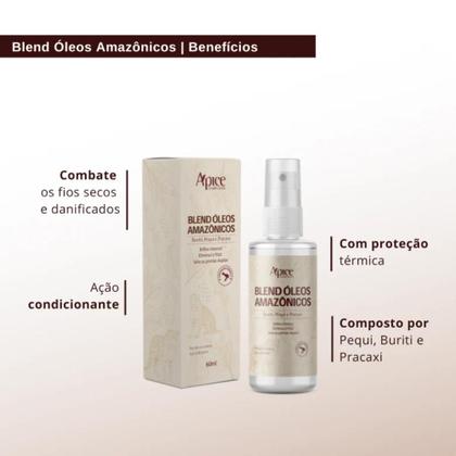 Imagem de Kit Sh, Cond, Másc PH, Creme +Crespo e Blend de Óleos Apse