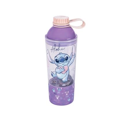 Imagem de Kit Shakeira 600ml + Potes 3 Em 1 Stitch - Plasútil