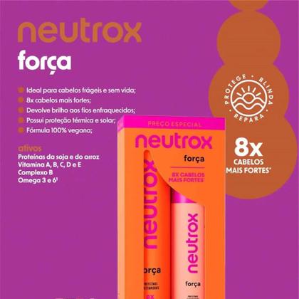 Imagem de Kit Shampoo 300ml + Condicionador 200ml Neutrox Força