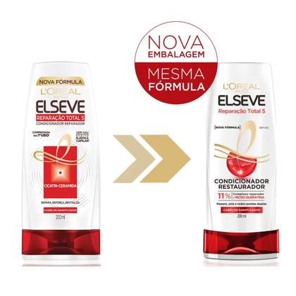 Imagem de Kit Shampoo 375ml E Condicionador 170ml Elseve Reparação Total 5