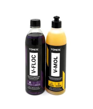 Imagem de Kit Shampoo Automotivo Sujeira Pesada V-Floc V-Mol Vonixx