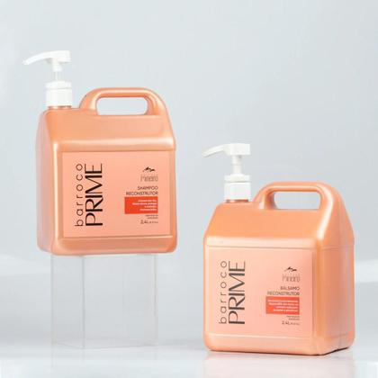 Imagem de Kit shampoo + balsamo barroco prime reconstrutor 2,4l