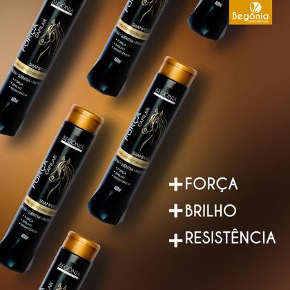 Imagem de KIT Shampoo Begonia Força Capilar 400ml 3 Unds