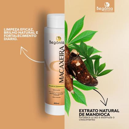 Imagem de KIT Shampoo Begonia Macaxeira 400ml 6 Unds