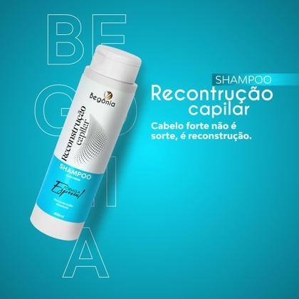Imagem de KIT Shampoo Begonia Reconstrução Capilar 400ml 6 Unds
