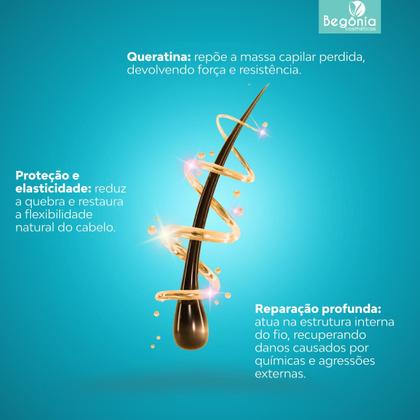Imagem de KIT Shampoo Begonia Reconstrução Capilar 400ml 6 Unds