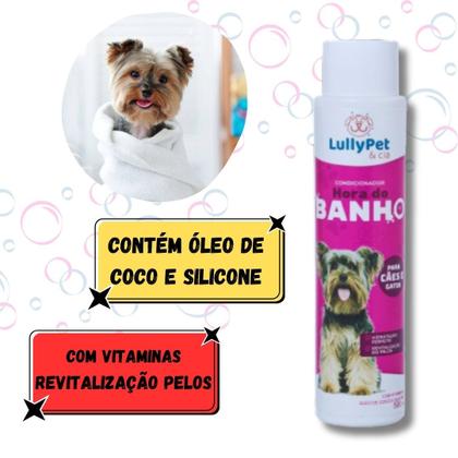 Imagem de Kit shampoo branqueador e condicionador para cães e gatos