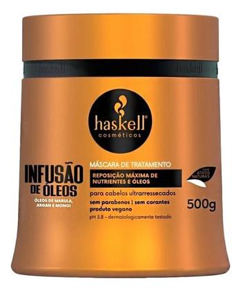 Imagem de Kit Shampoo Cond e Máscara Infusão de Óleos 500 ml Haskell